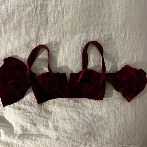 Red Velvet House of CB Crop Top